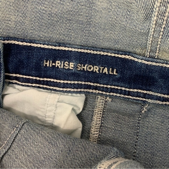 American Eagle Outfitters Hi-Rise Fitted Shorts Overalls Shortall 4 - Picture 6 of 7